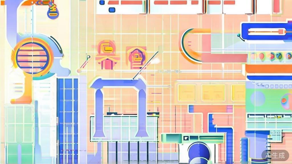 High-quality business illustration regarding video editing automation, minimal flat design