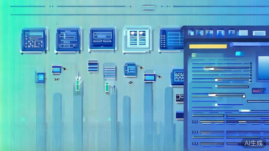 Flat vector illustration of script writing process for anime short videos, dashboard style, soft blue gradient