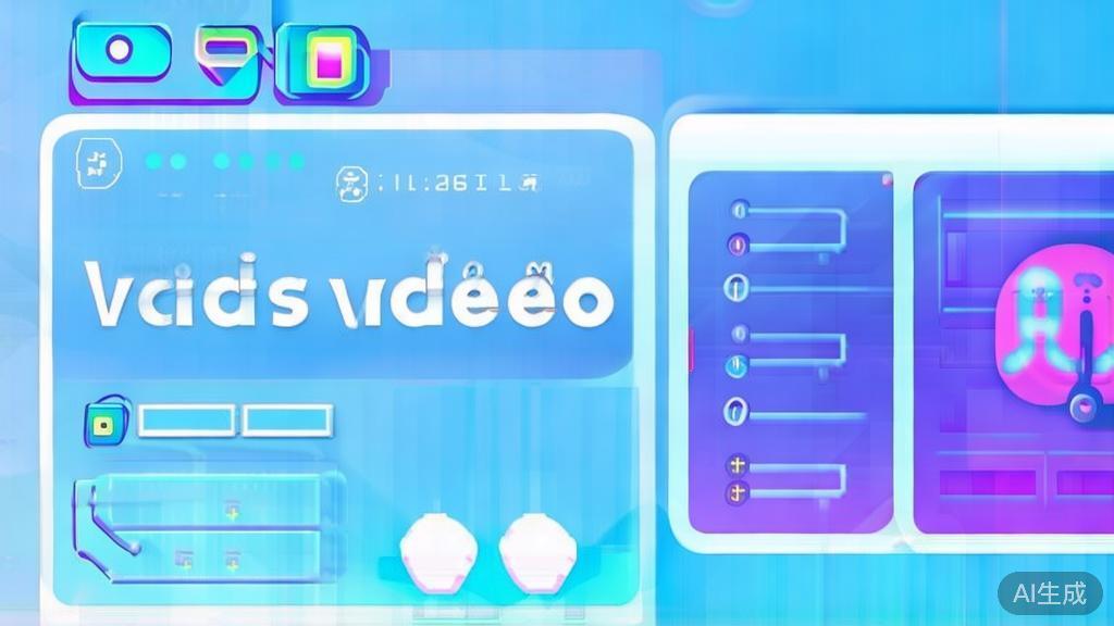 Flat vector illustration of viral video concept, dashboard style, soft blue gradient