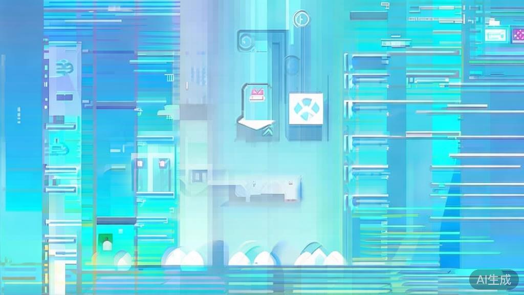 Flat vector illustration of copyright concept, dashboard style, soft blue gradient