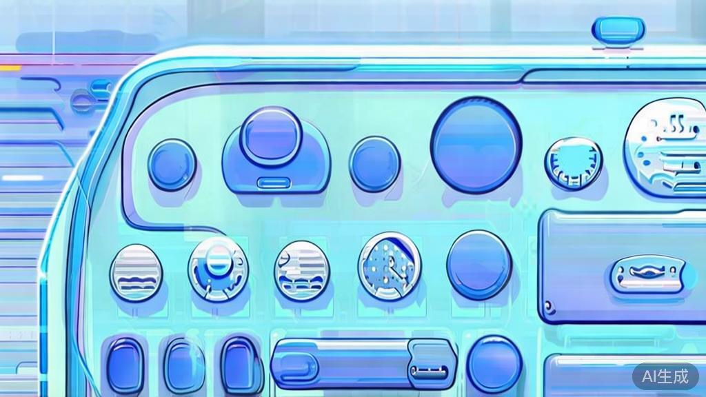 Flat vector illustration of Toonly interface, dashboard style, soft blue gradient