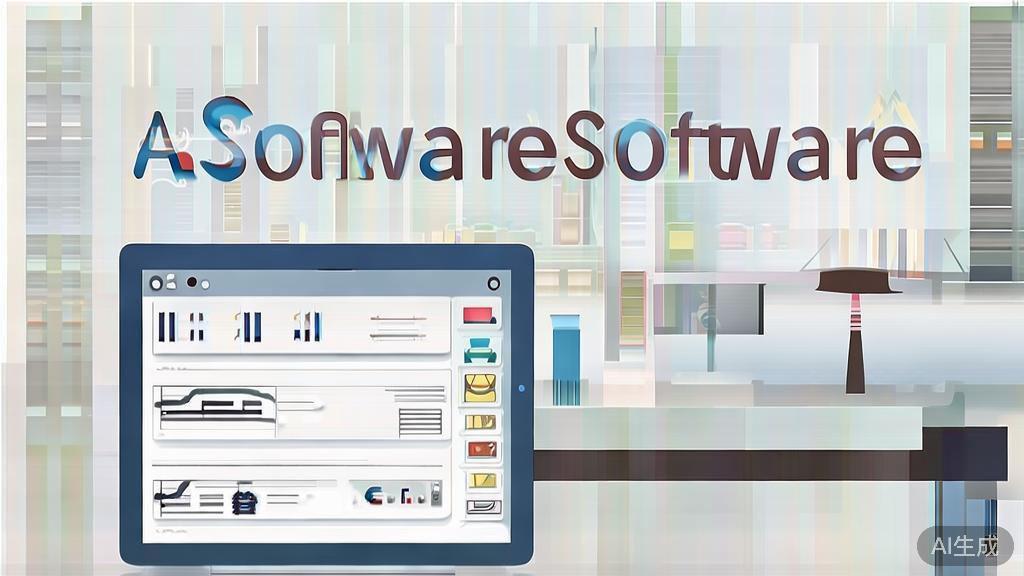 "High-quality business illustration regarding AI software selection, minimal flat design"