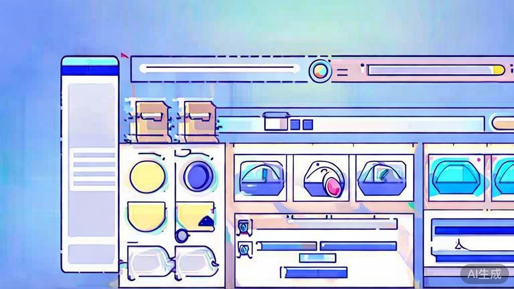 Flat vector illustration of animation tool selection process, dashboard style, soft blue gradient