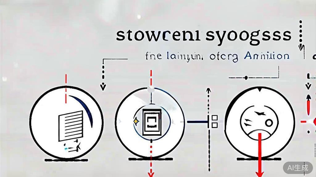 Flat vector illustration of a storytelling process for animation, minimal flat design