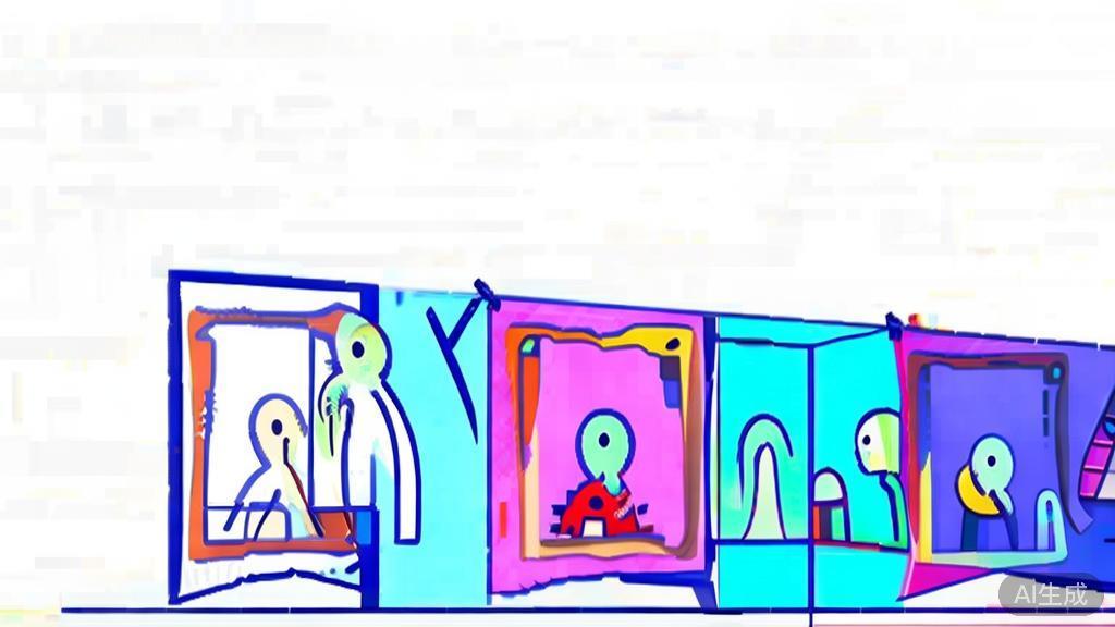 High-quality business illustration of traditional animation process, minimal flat design