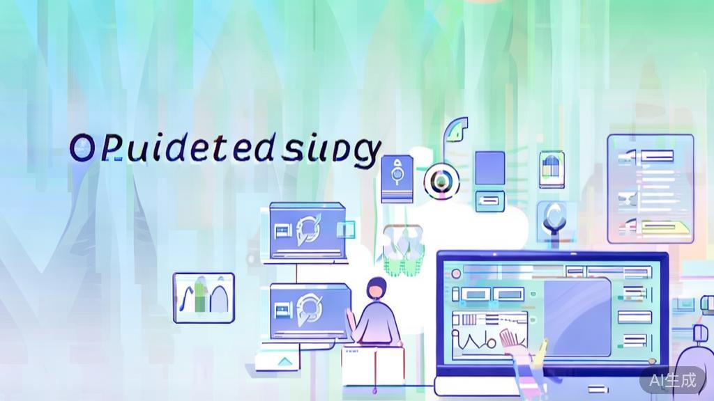 High-quality business illustration regarding the advantages of AI-generated video, minimal flat design