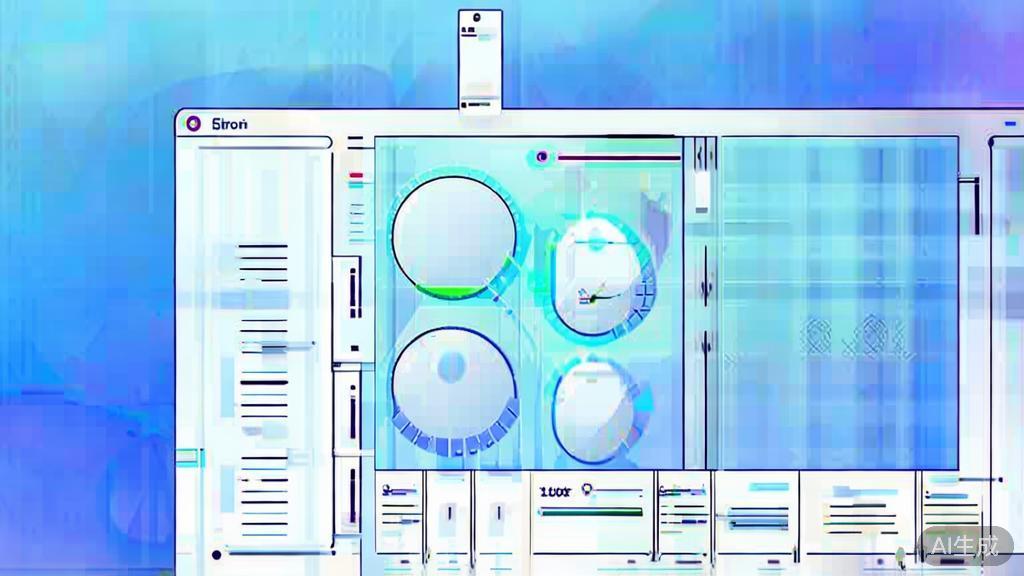 Flat vector illustration showing video data analytics, dashboard style, soft blue gradient