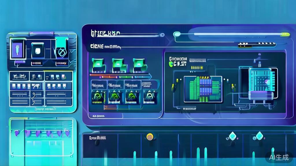 "Flat vector illustration of AI video synthesis future challenges, dashboard style, soft blue gradient"