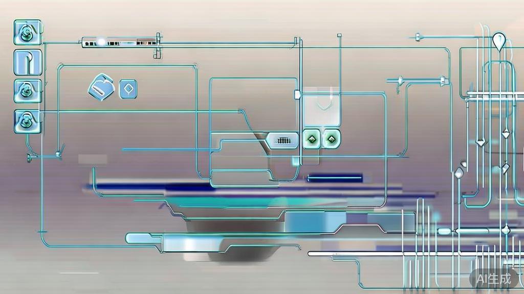 "High-quality business illustration regarding the future applications of AI video generation, minimal flat design"