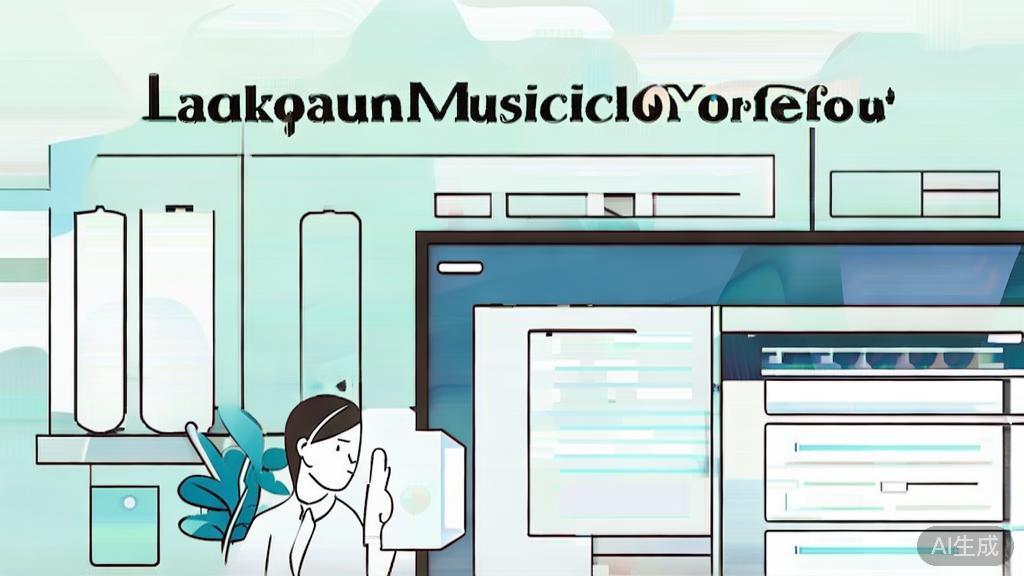 High-quality business illustration regarding choosing background music for videos, minimal flat design