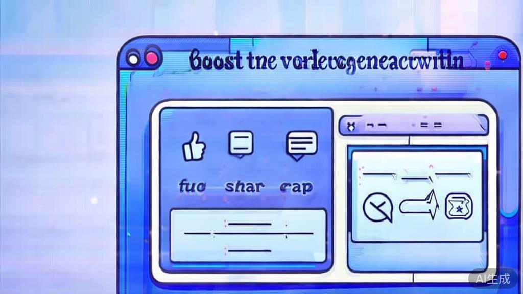 Flat vector illustration of enhancing video engagement tips, dashboard style, soft blue gradient