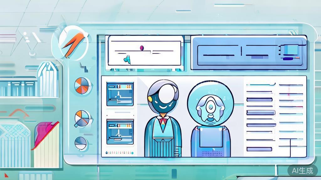 High-quality business illustration regarding user groups for digital human software, minimal flat design