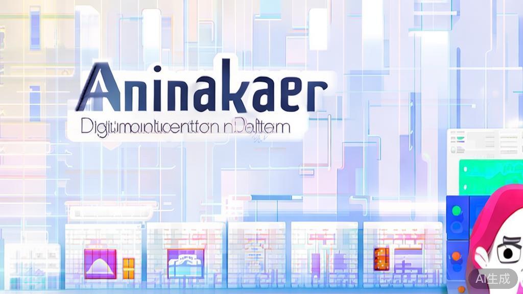 High-quality business illustration regarding Animaker, minimal flat design