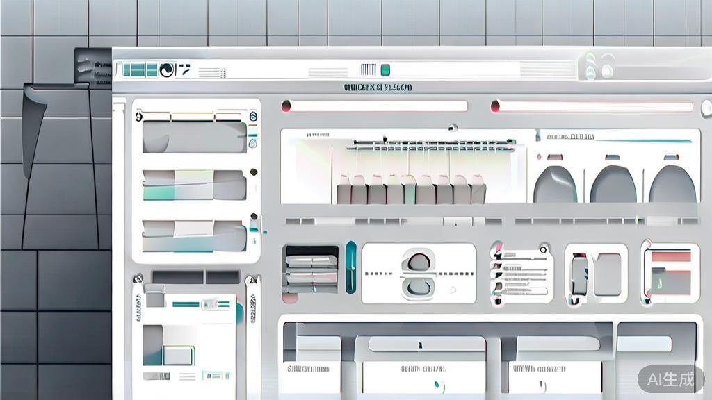 "High-quality business illustration showing features of animation software, minimal flat design"