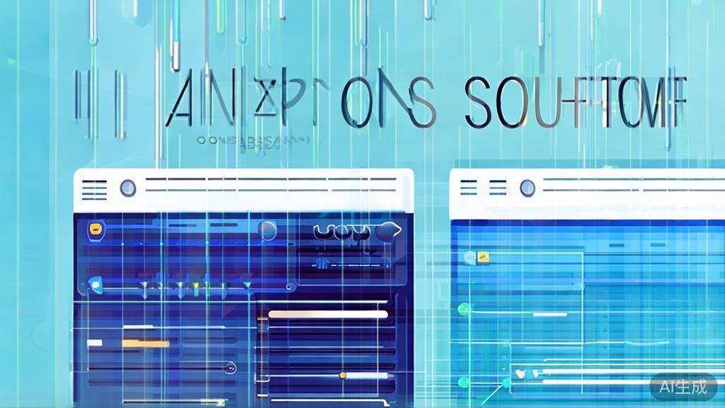 Flat vector illustration of AI animation software comparison, dashboard style, soft blue gradient