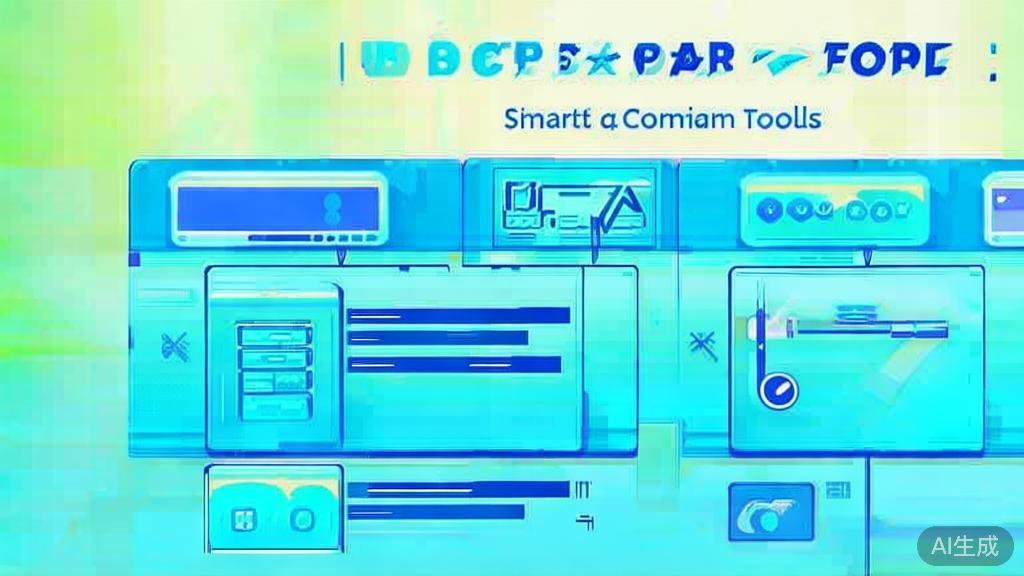 Flat vector illustration of smart short drama tool comparison, dashboard style, soft blue gradient