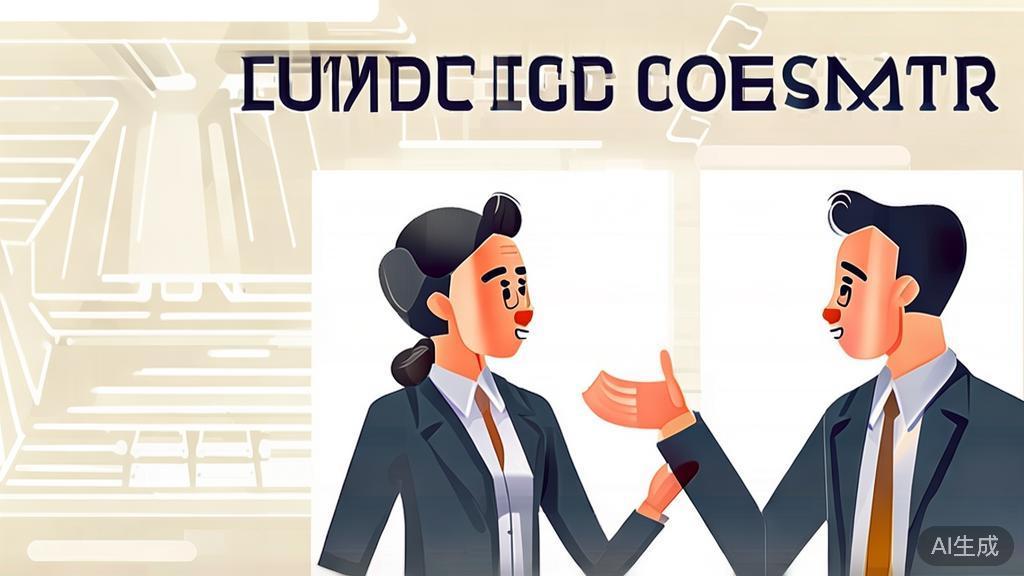 "High-quality business illustration of effective dialogue in a short play, minimal flat design"