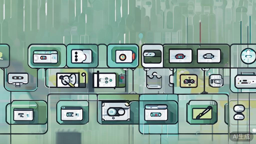 High-quality business illustration regarding challenges in video production industry, minimal flat design