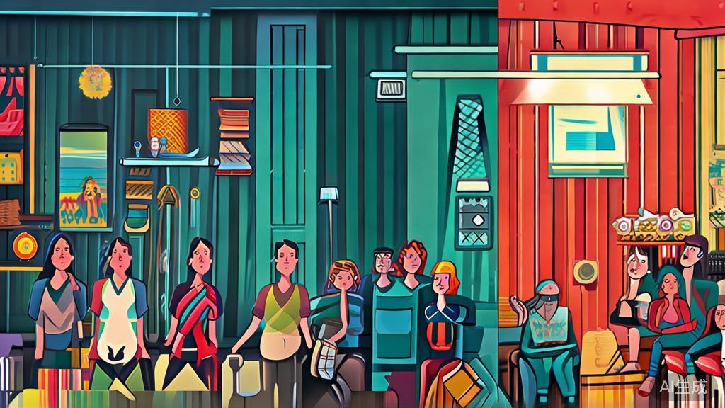 "High-quality illustration depicting audience preferences for short dramas vs traditional animation, showing different viewer demographics"