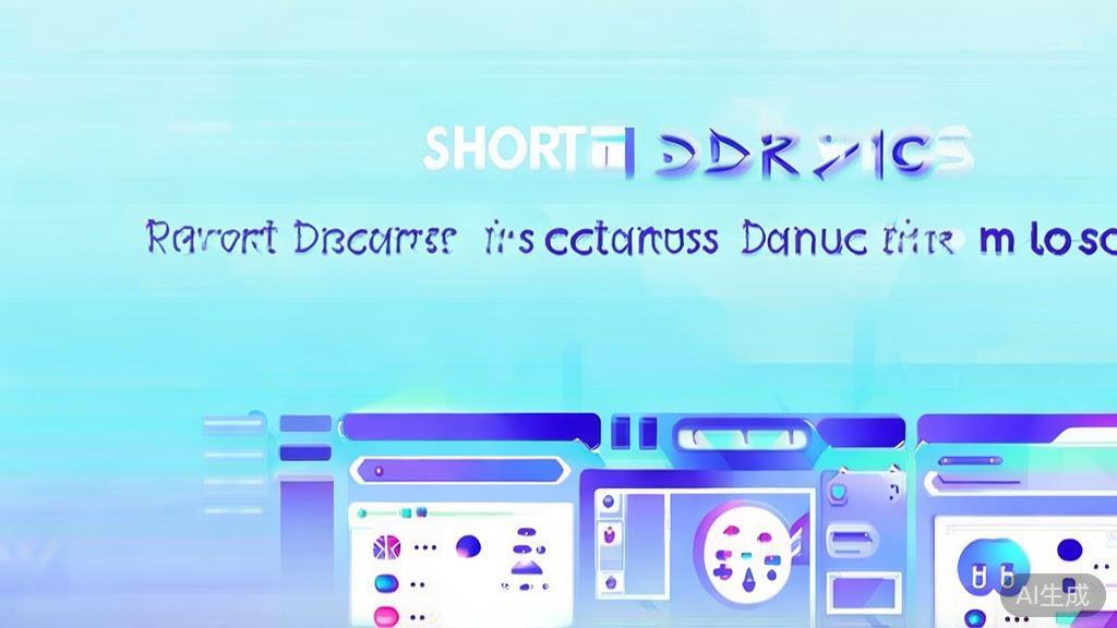 Flat vector illustration of diverse content creation trends in short dramas, dashboard style, soft blue gradient