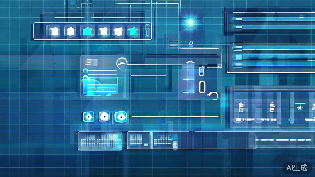 Flat vector illustration of dialogue arrangement in short drama tools, dashboard style, soft blue gradient