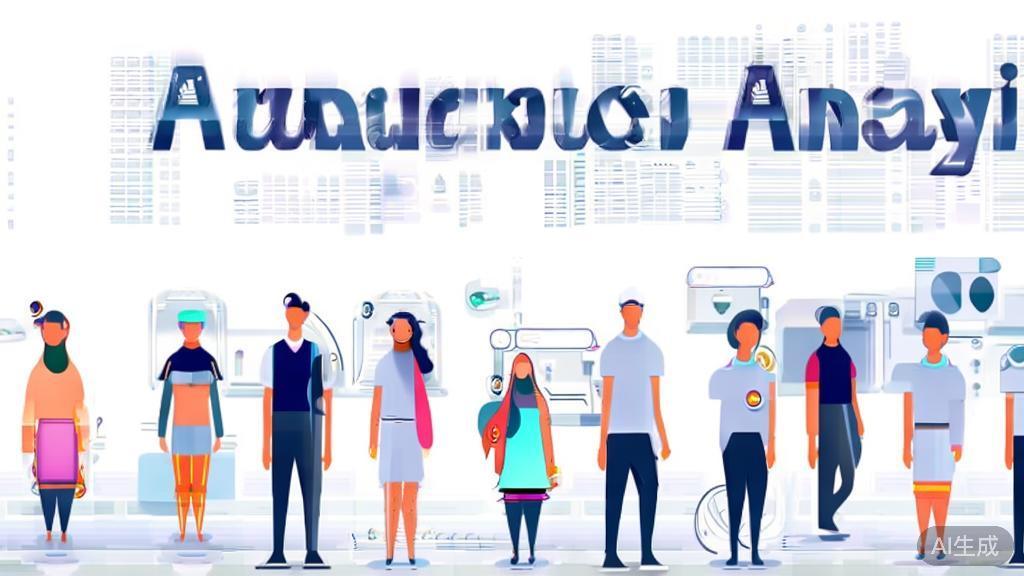 "High-quality business illustration showing audience analysis in animation, minimal flat design"