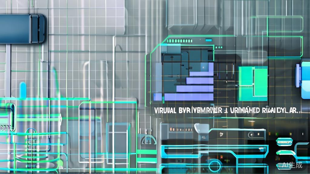 High-quality business illustration regarding VR and AR in animation, minimal flat design