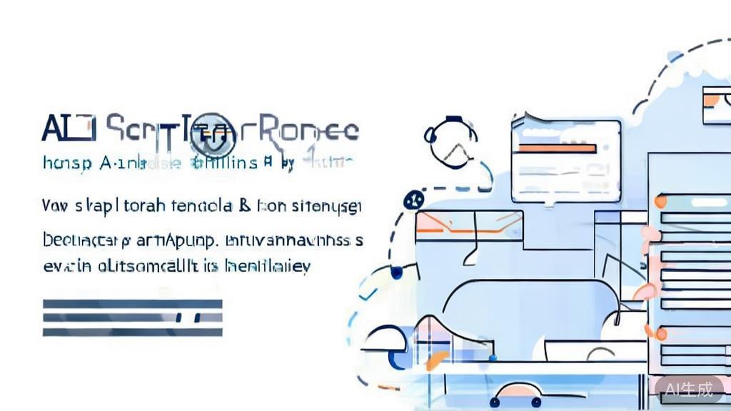 "High-quality business illustration regarding script outlining with AI tools, minimal flat design"