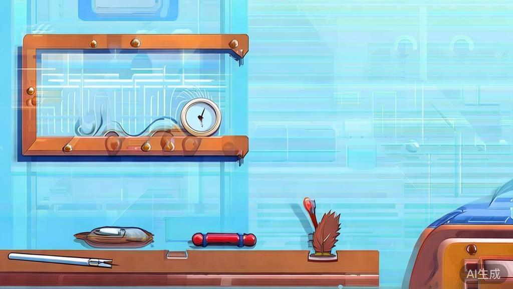 Flat vector illustration of traditional writing process, dashboard style, soft blue gradient