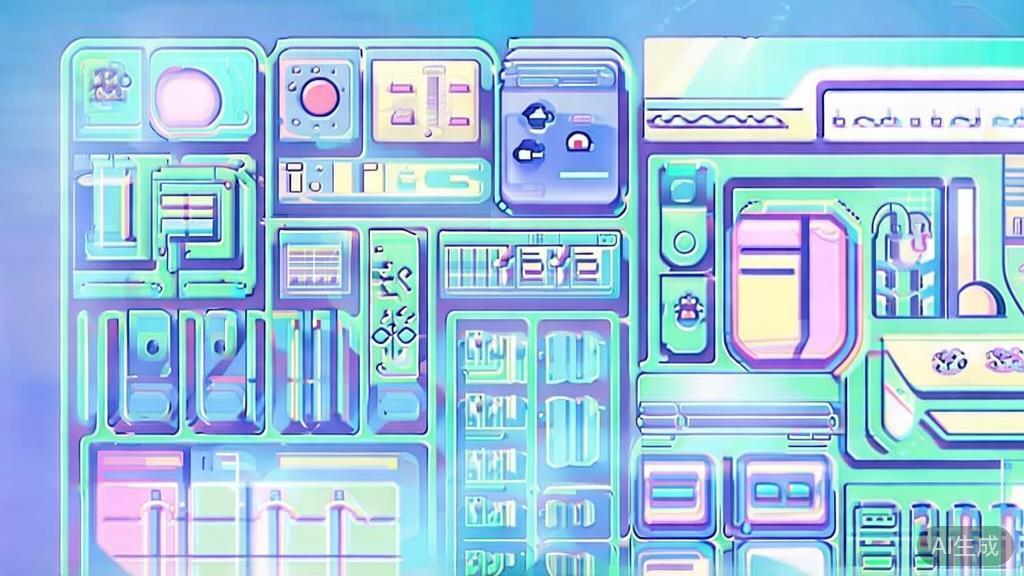 Flat vector illustration of anime storytelling techniques, dashboard style, soft blue gradient