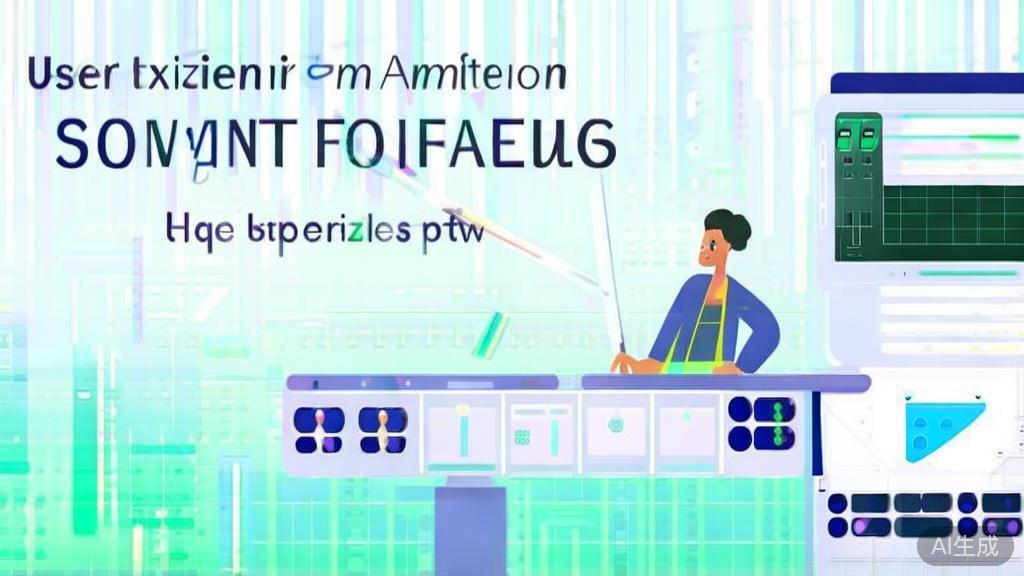 High-quality business illustration regarding user experience in animation software, minimal flat design