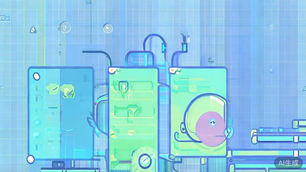 "Flat vector illustration of character animation creation, dashboard style, soft blue gradient"