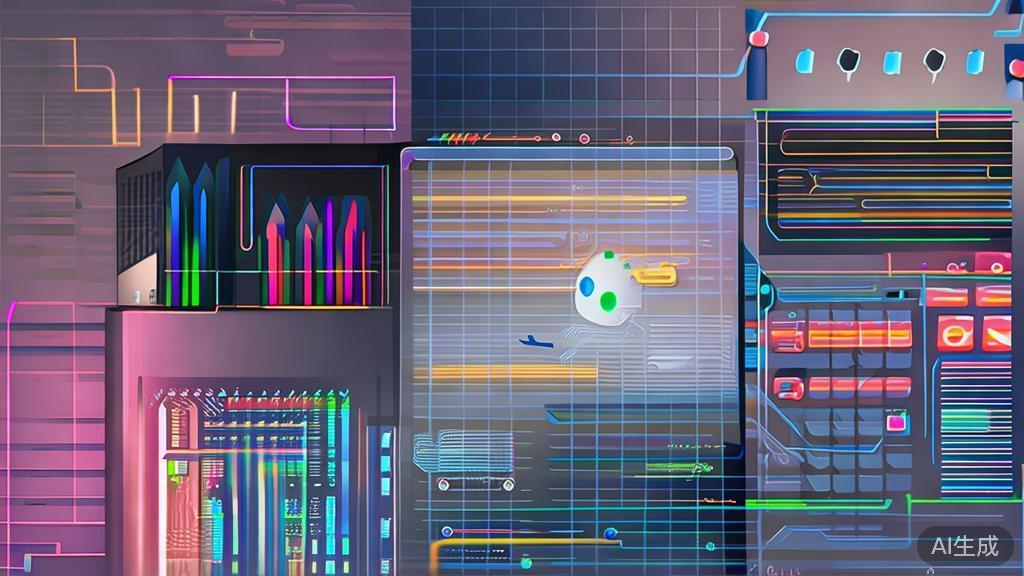 High-quality business illustration regarding interactive AI film, minimal flat design