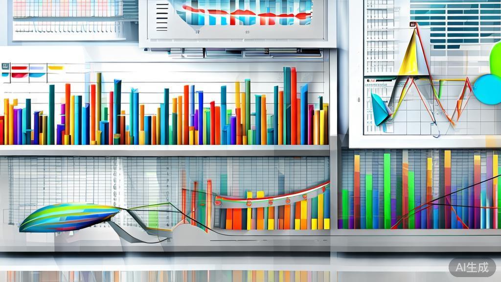 "High-quality business illustration of data analysis in animation, showing charts and graphs related to viewer preferences"