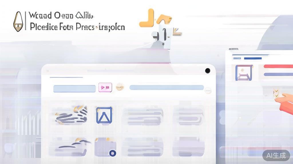 High-quality business illustration regarding AI tool selection, minimal flat design