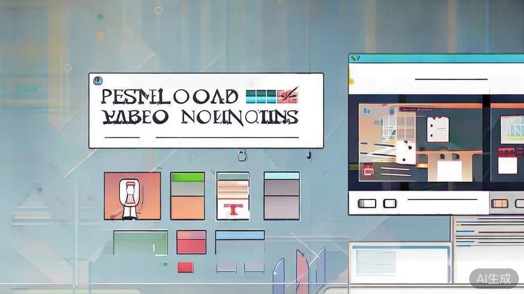 High-quality business illustration regarding personalized video recommendations, minimal flat design