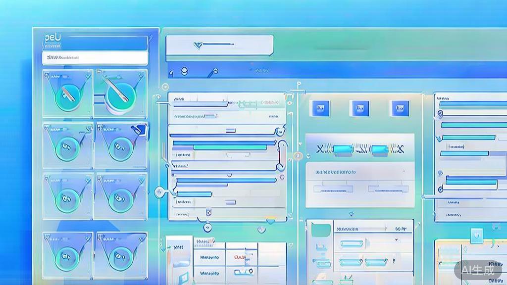 Flat vector illustration of user-generated content, dashboard style, soft blue gradient