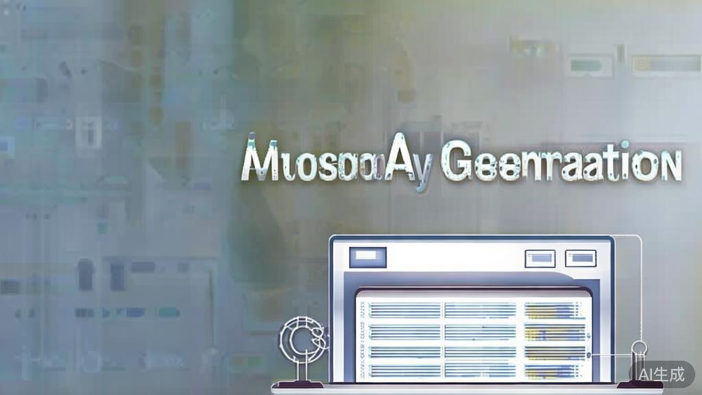 High-quality business illustration regarding AI script generation, minimal flat design