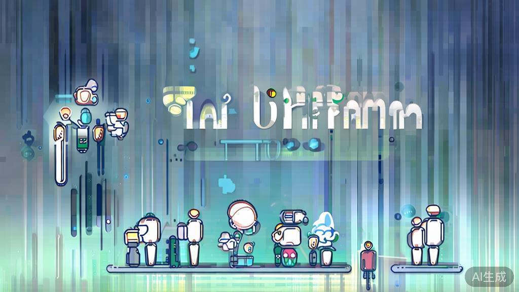 "High-quality business illustration regarding AI drama trends, minimal flat design"