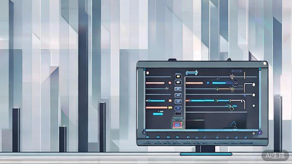 "High-quality business illustration regarding video editing, minimal flat design"