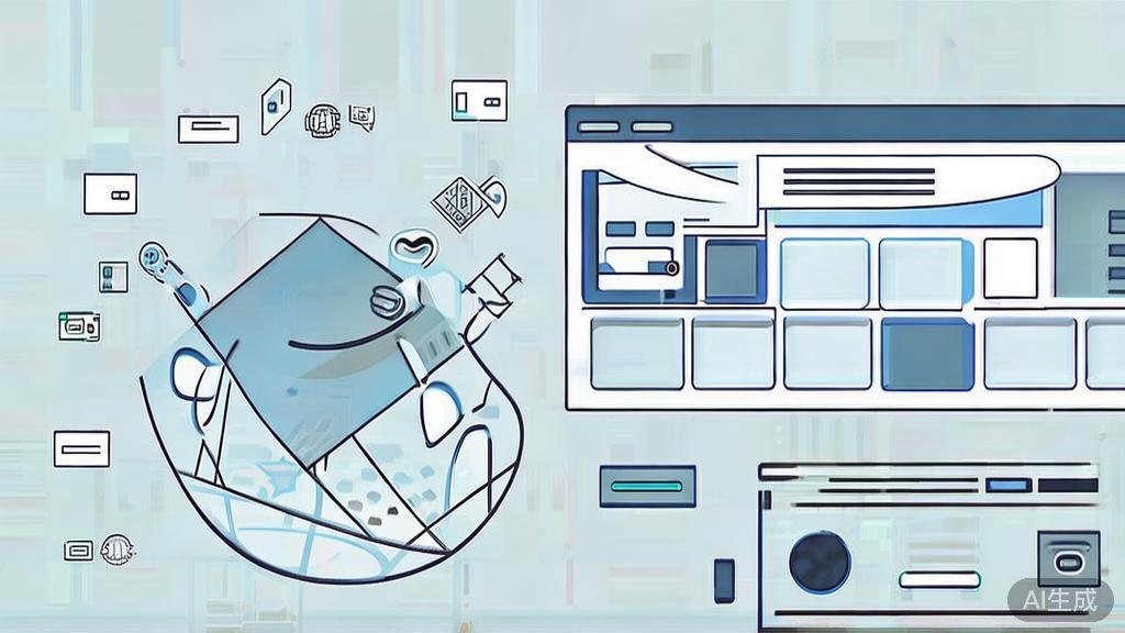 High-quality business illustration regarding traditional SEO, minimal flat design