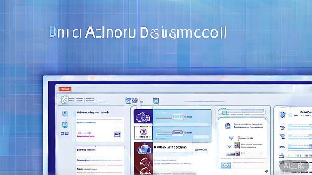 Flat vector illustration of AI short drama tool features, dashboard style, soft blue gradient