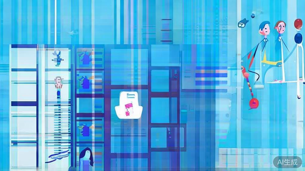 Flat vector illustration of short drama production, dashboard style, soft blue gradient