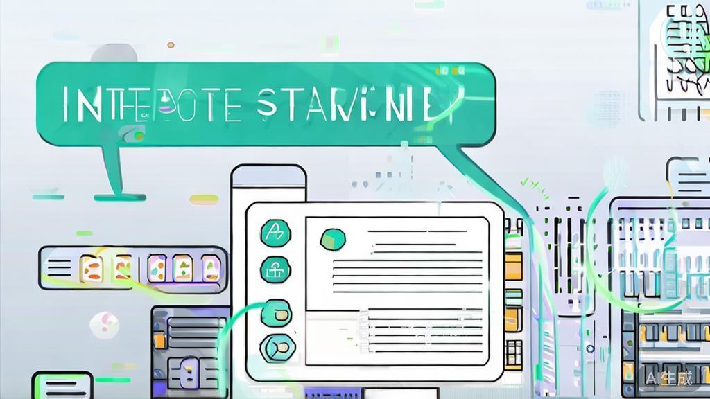 High-quality business illustration regarding interactive storytelling, minimal flat design