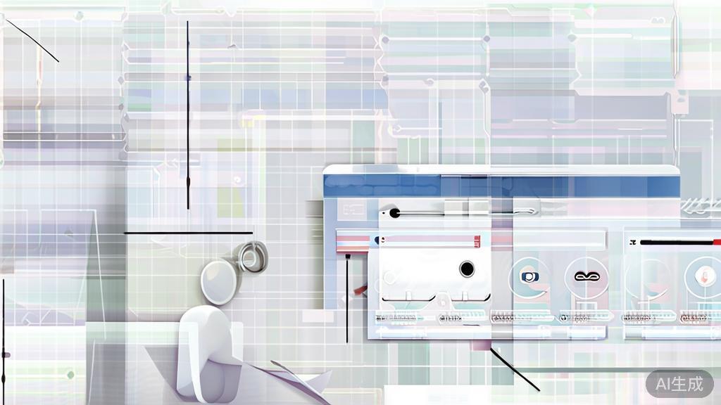 "High-quality business illustration regarding AI editing techniques, minimal flat design"