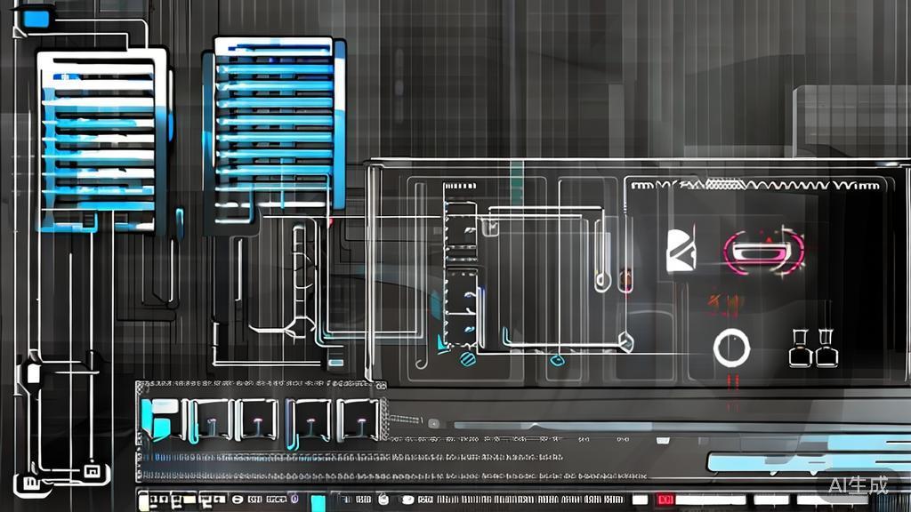 "High-quality business illustration of AI technology in video editing, showing automation and smart suggestions, minimal flat design"