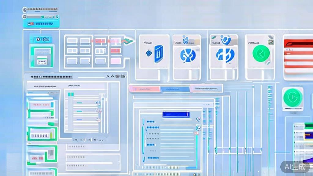 Flat vector illustration of AI tools comparison, dashboard style, soft blue gradient