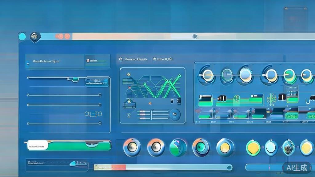 Flat vector illustration of a travel website optimization, dashboard style, soft blue gradient