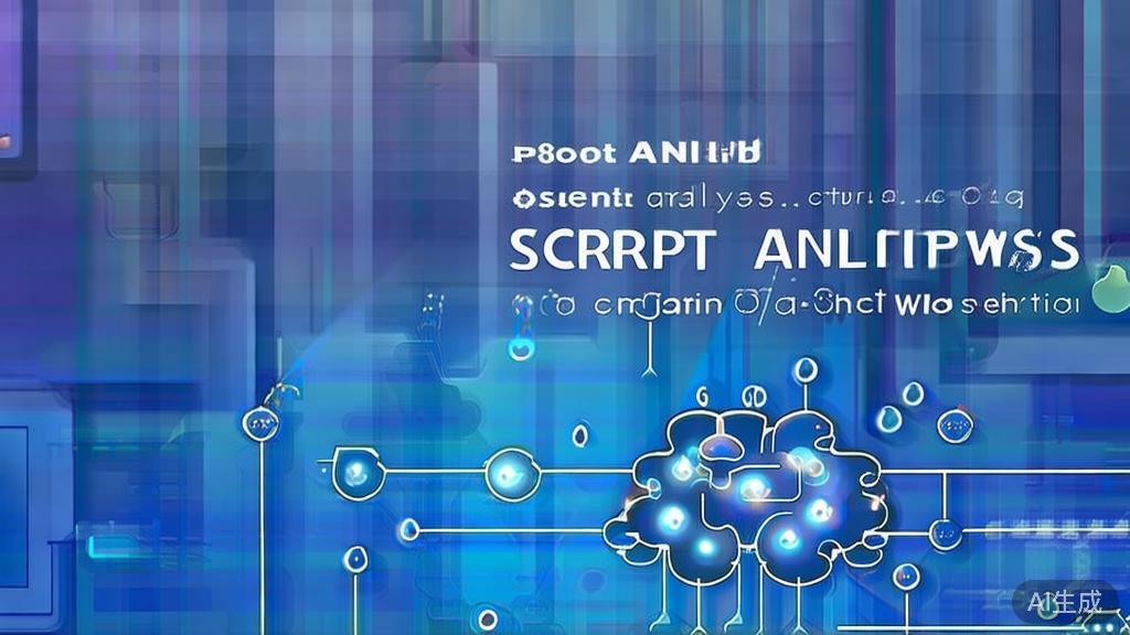 Flat vector illustration of emotion analysis in script writing, soft blue gradient
