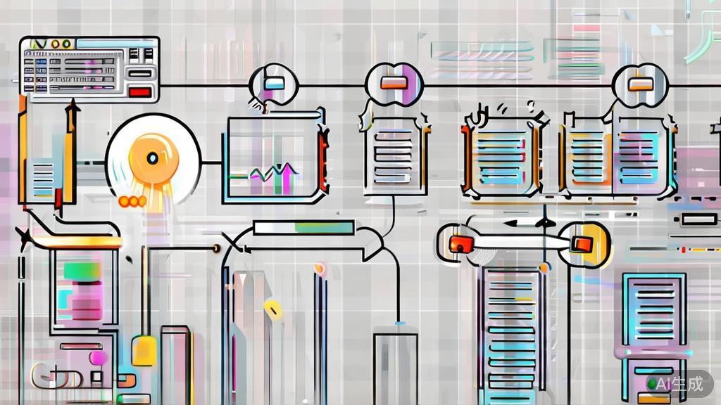 High-quality illustration illustrating the process of feedback and optimization in AI script generation, minimal flat design